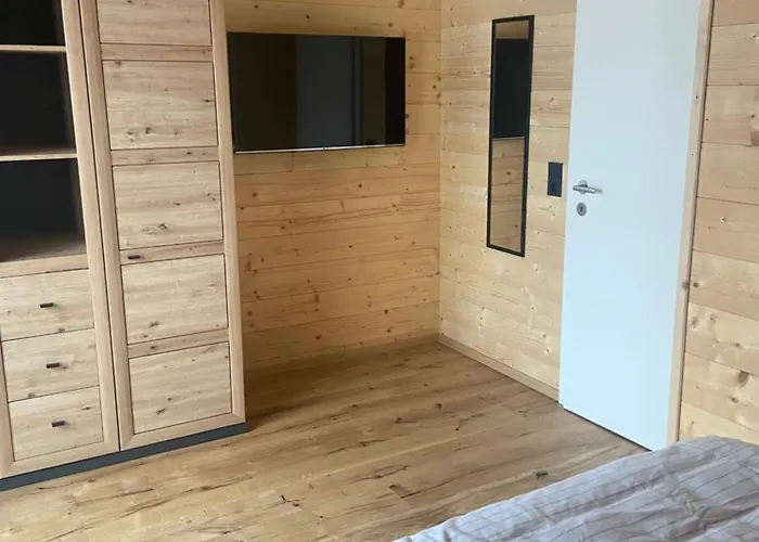 דירה Entspannen Im Holzchalet Mit Panoramablick, Ruhe Und Infrarotsauna