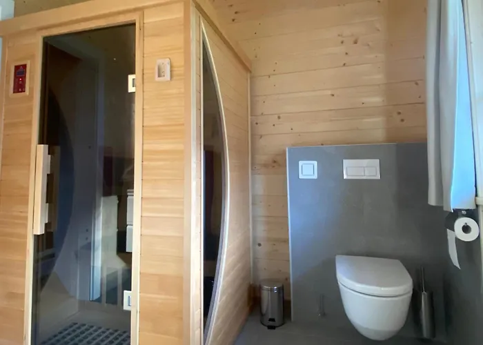 דירה Entspannen Im Holzchalet Mit Panoramablick, Ruhe Und Infrarotsauna